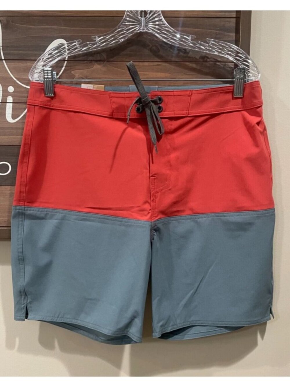 prAna ON THE ROCKS BOARDSHORTS 32" Waist Men's Swimming Trunks Beach Summer